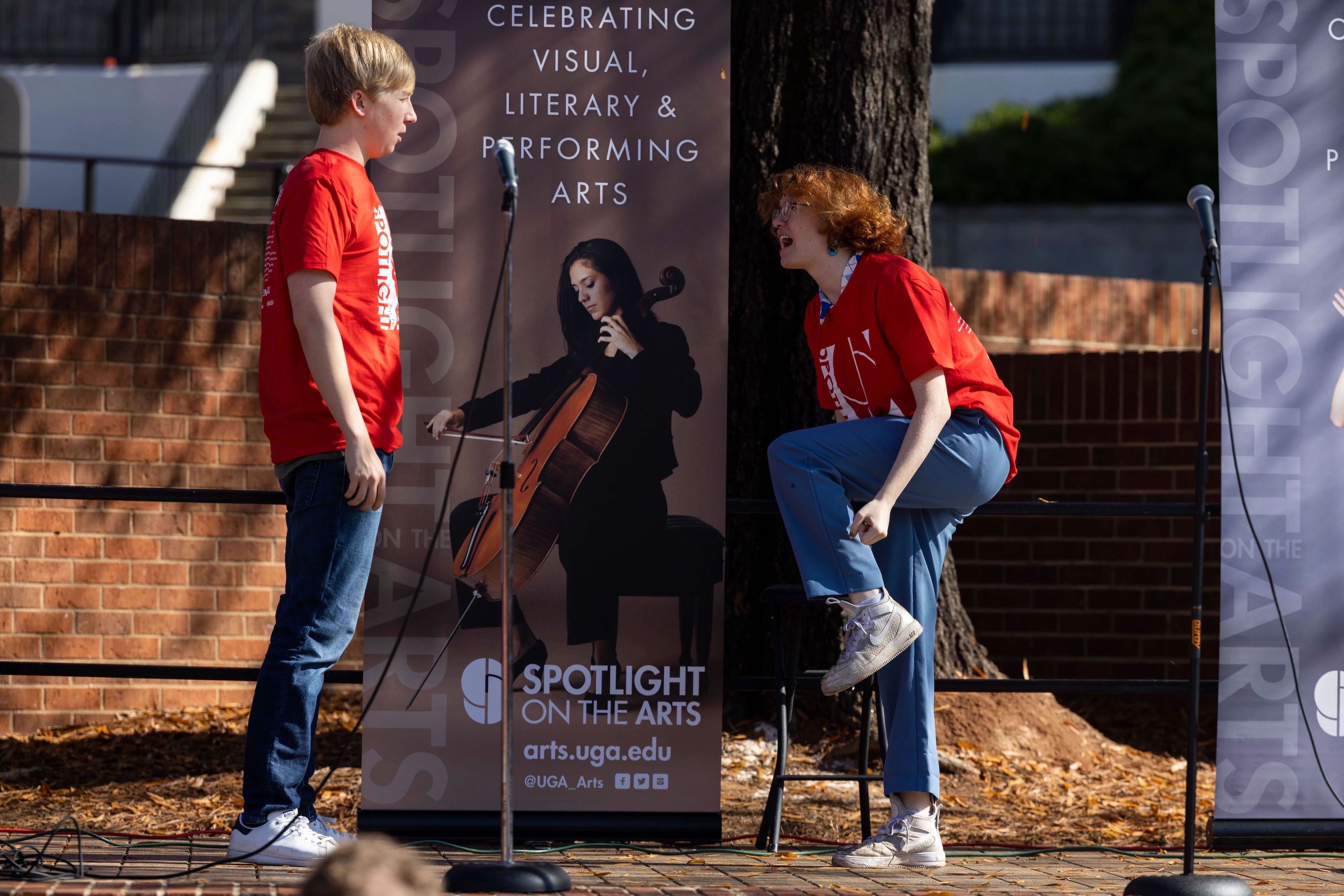 Improv Athens performance at Student Spotlight