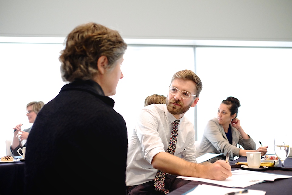 Chad Alligood at the VoCA Artist Interview Workshop hosted by the Dallas Museum of Art in 2014. Contemporary Art (VoCA).
